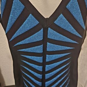 Marciano Black Textured Dress